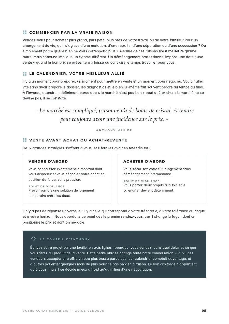 Page du guide : Chapitre 1